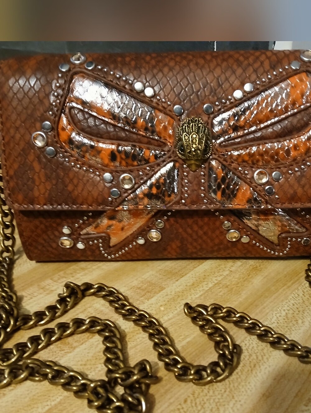 Kurt Geiger NWT NEW STYLE Stunning Clutch/Crossbody & Dustbag - Picture 3 of 10